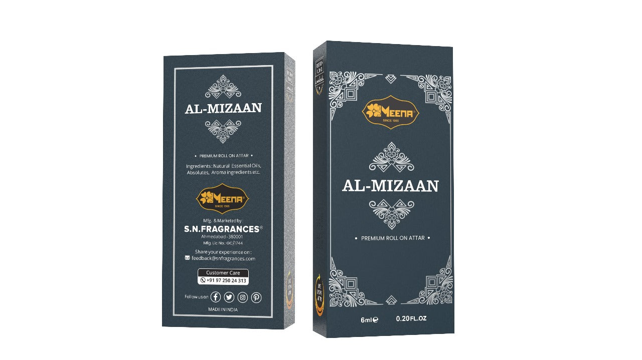 Al Mizaan Attar - 6ml Roll On - Free from Alcohol