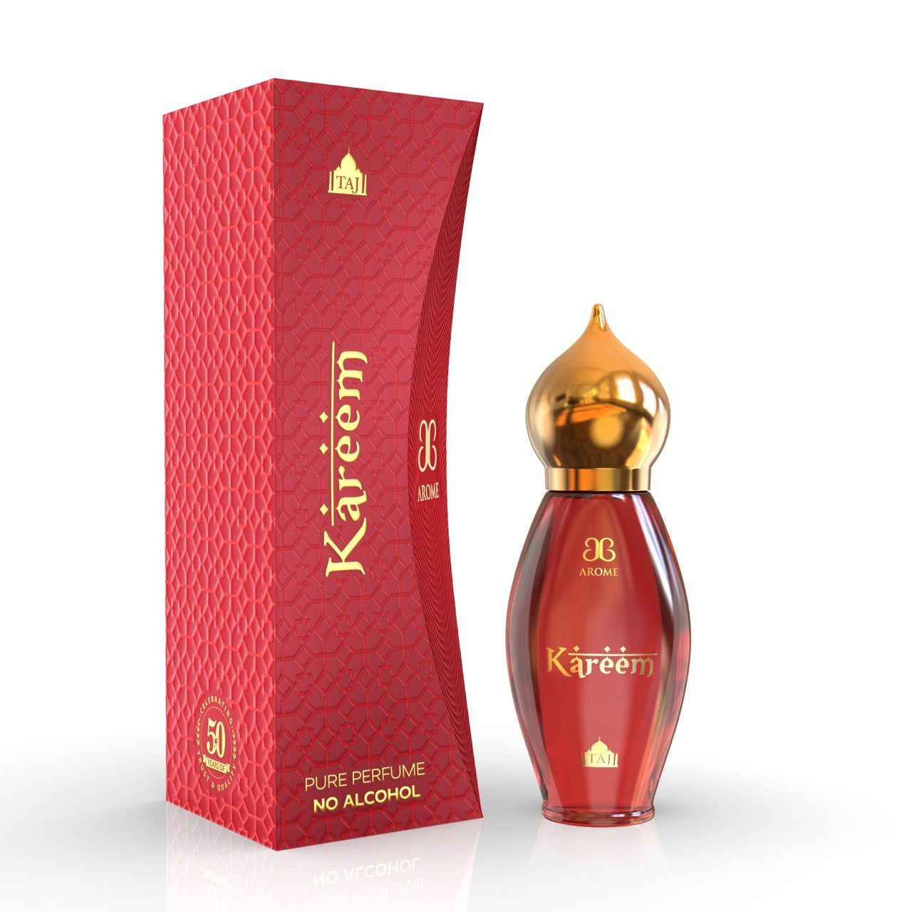 Kareem perfume bottle and packaging on a white background