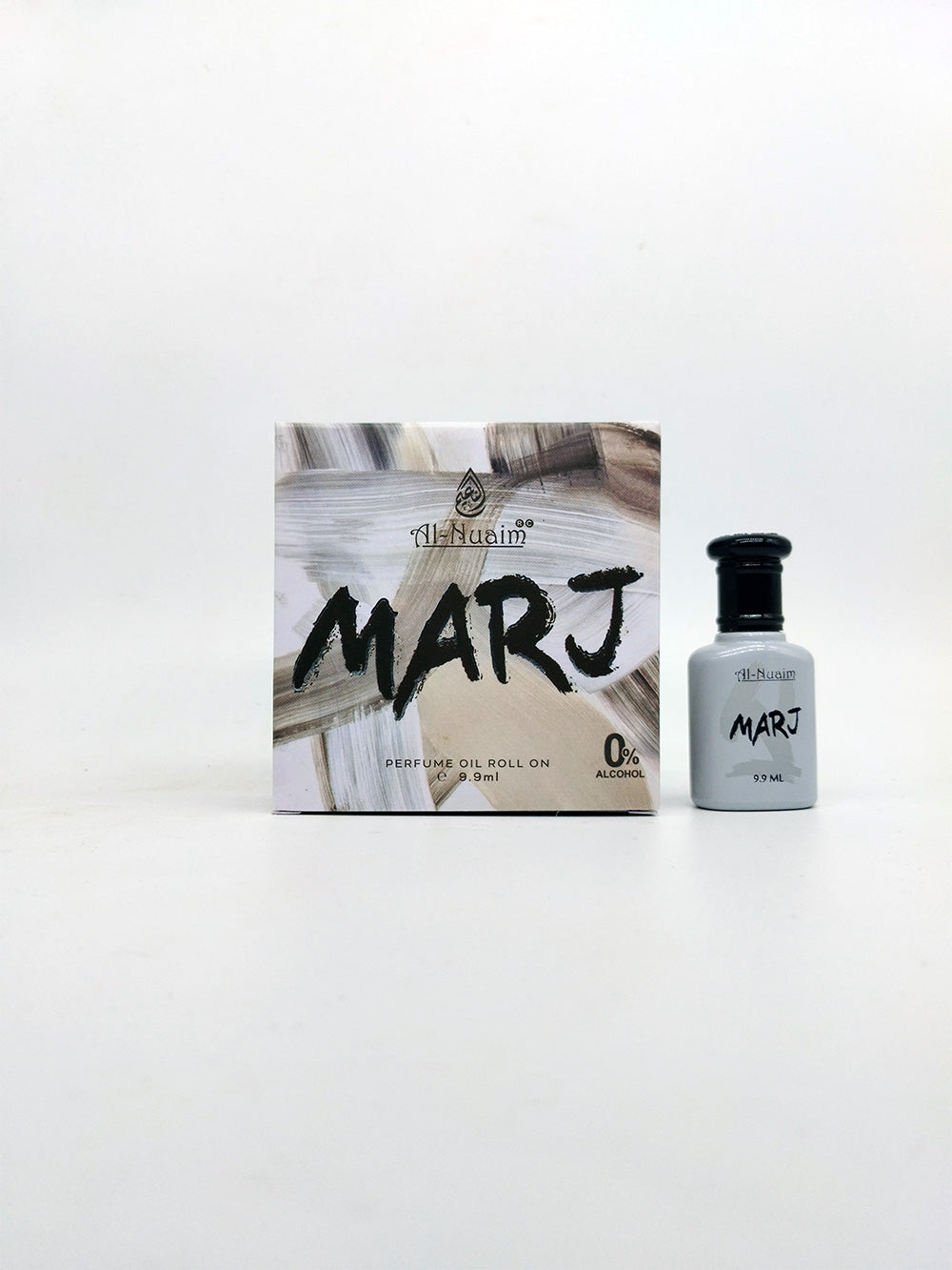 Al Nuaim Marj Attar bottle and box with white background