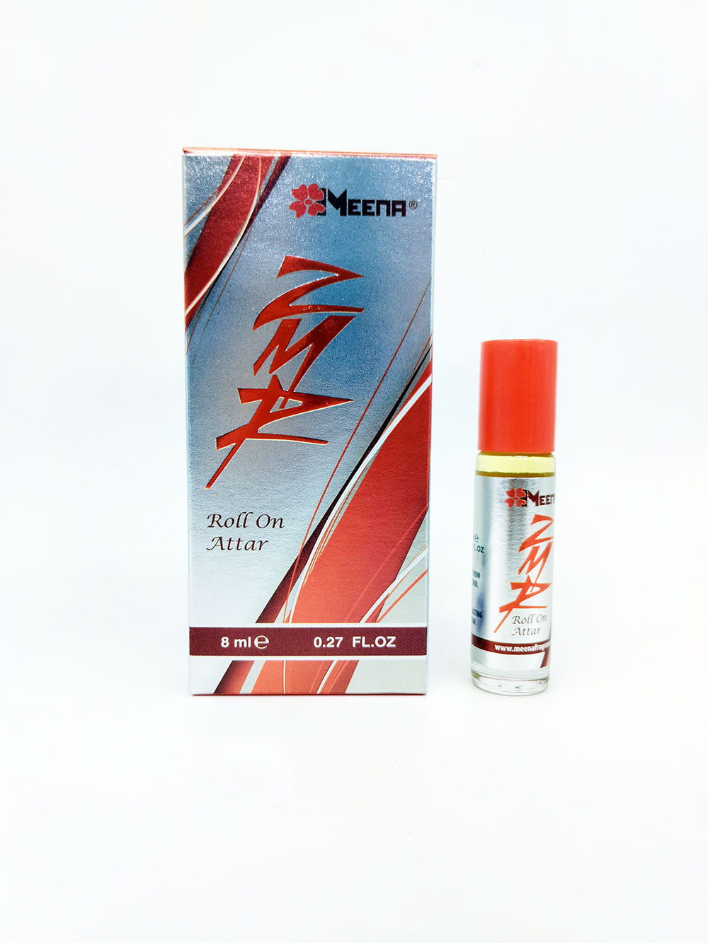 ZMR Roll-on attar with packaging on a white background