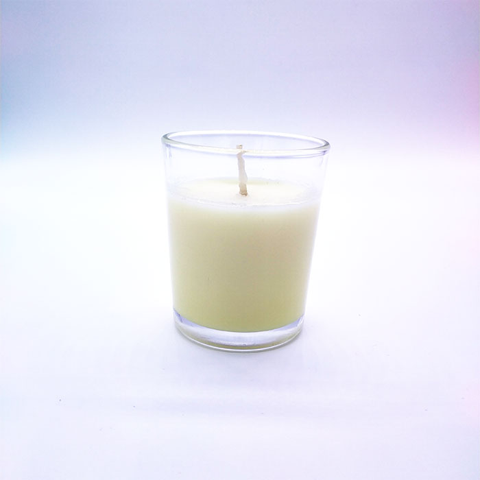 Candle with rainbow glass - unscented image 1