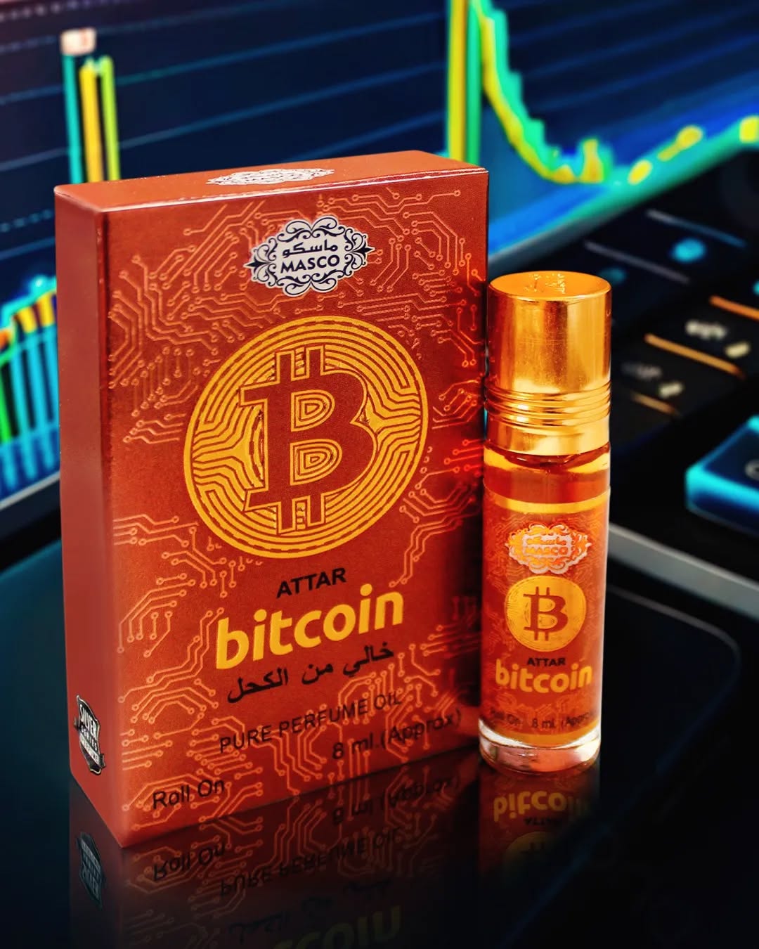 Bitcoin Attar - 8ml Roll On - Pure Perfume Oil