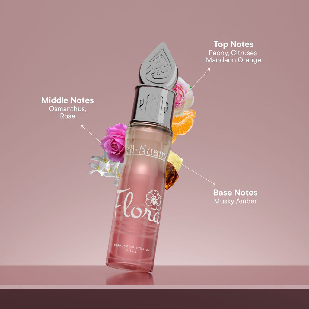Flora Attar - 6ml Roll On - Free from Alcohol