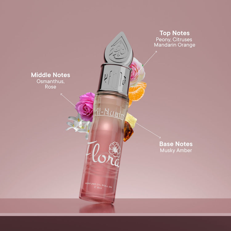 Flora Attar - 6ml Roll On - Free from Alcohol