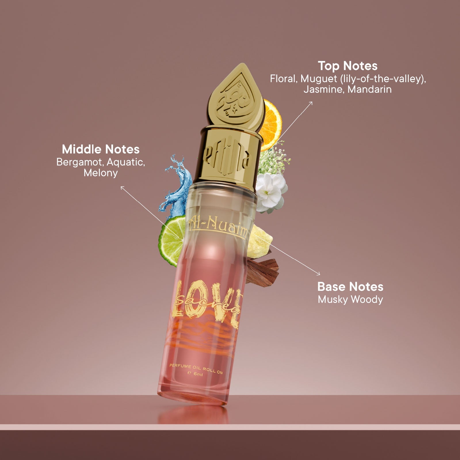 Sacred Love Attar - 6ml Roll On - Free from Alcohol