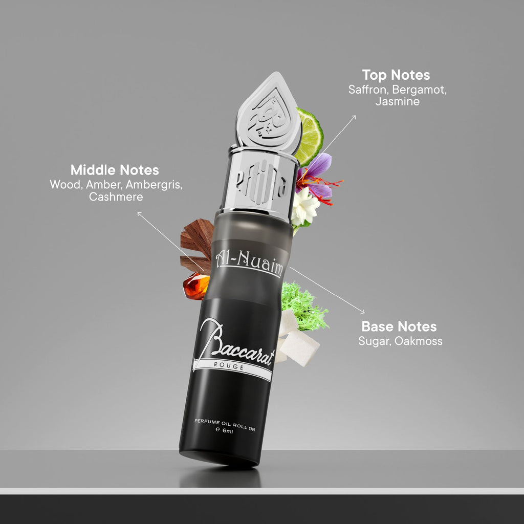 Baccarat Rouge Attar - 6ml Roll On - Free from Alcohol