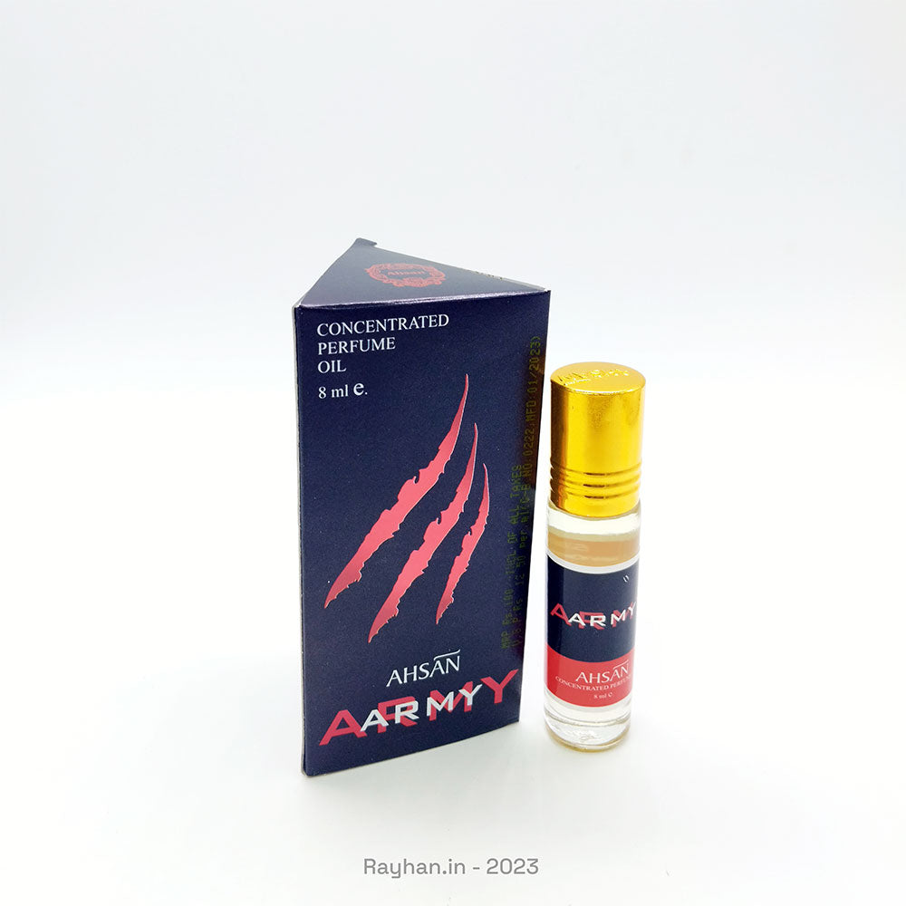 Army Attar - 8ml Roll On - Free from Alcohol