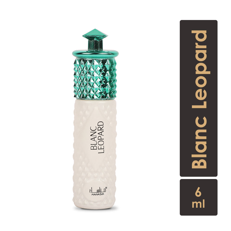 Blanc Leopard Attar for Men - 6ml Roll On - Free from Alcohol