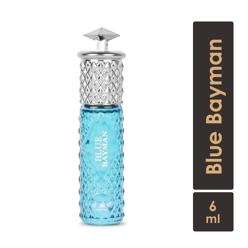 Blue Bayman Attar for Men - 6ml Roll On - Free from Alcohol