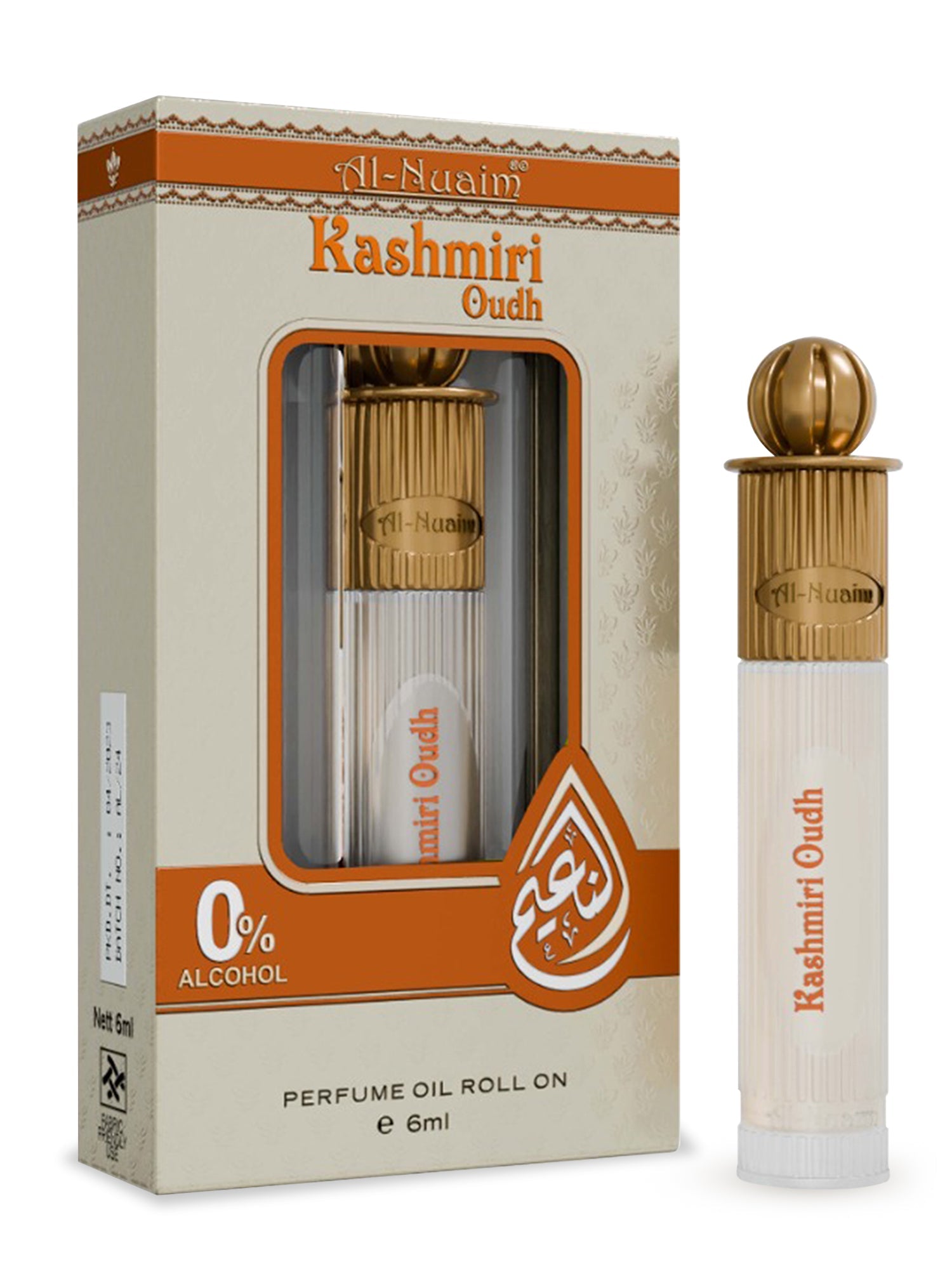 Kashmiri Oudh Attar - 6ml Roll On - Free from Alcohol