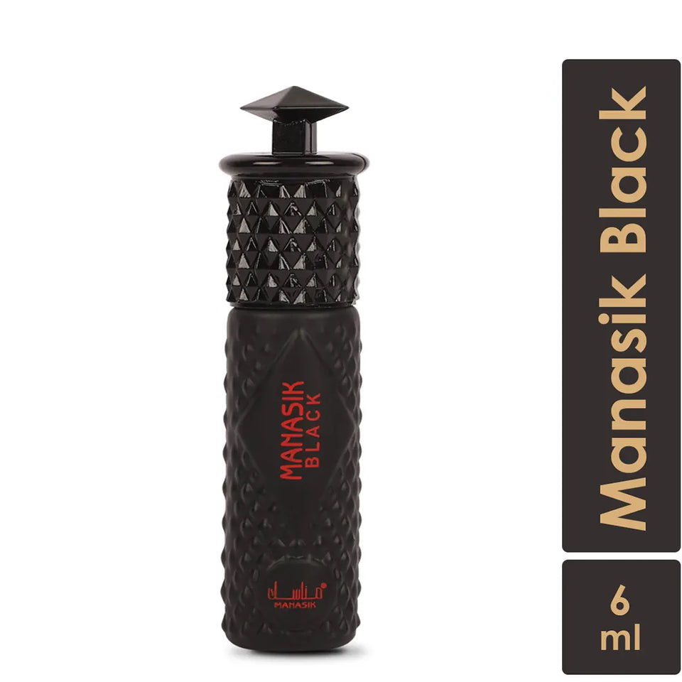 Manasik Black Attar - 6ml Roll On - Free from Alcohol