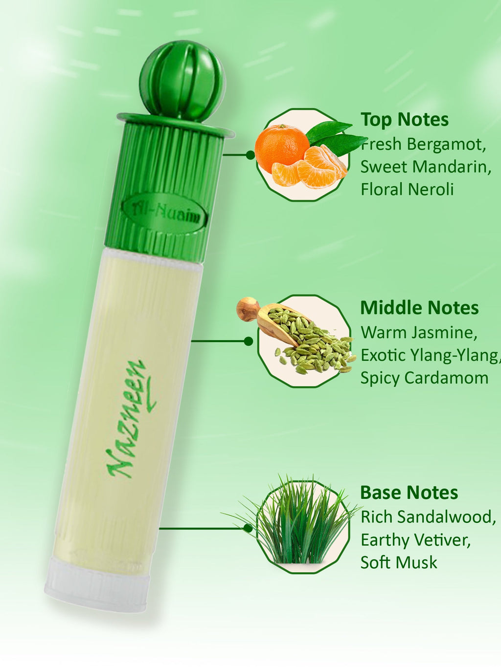 Nazneen Attar - 6ml Roll On - Free from Alcohol