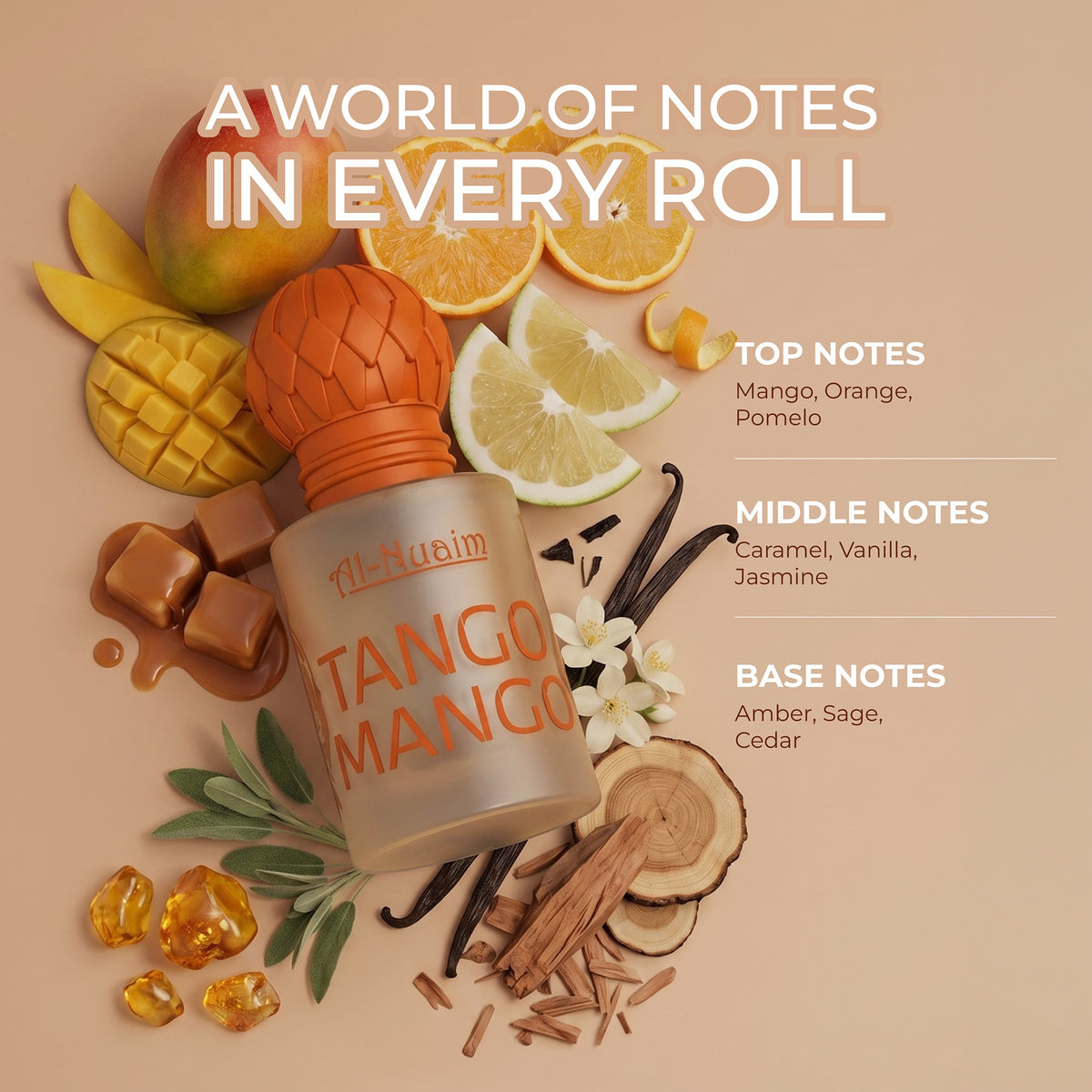 Tango Mango Attar - 6ml Roll On - Free from Alcohol