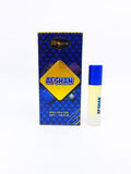 Afshan attar bottle and packaging on a white background