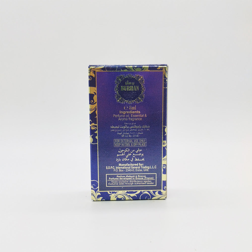 Burhan Attar - 8ml Roll On - Free From Alcohol