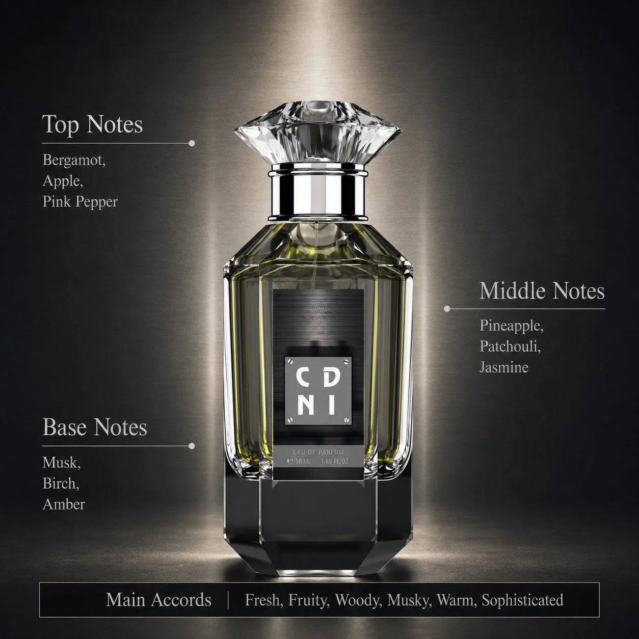 CDNI – Pineapple & Oakmoss - Eau de Parfum - 50ml Spray