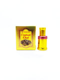 Emirates Combodi Oud attar bottle and packaging on a white background