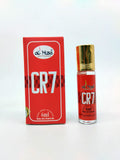 CR7 attar bottle and packaging on a white background