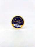 Alhiba Denim Blue Perfumed Cream container on a white background