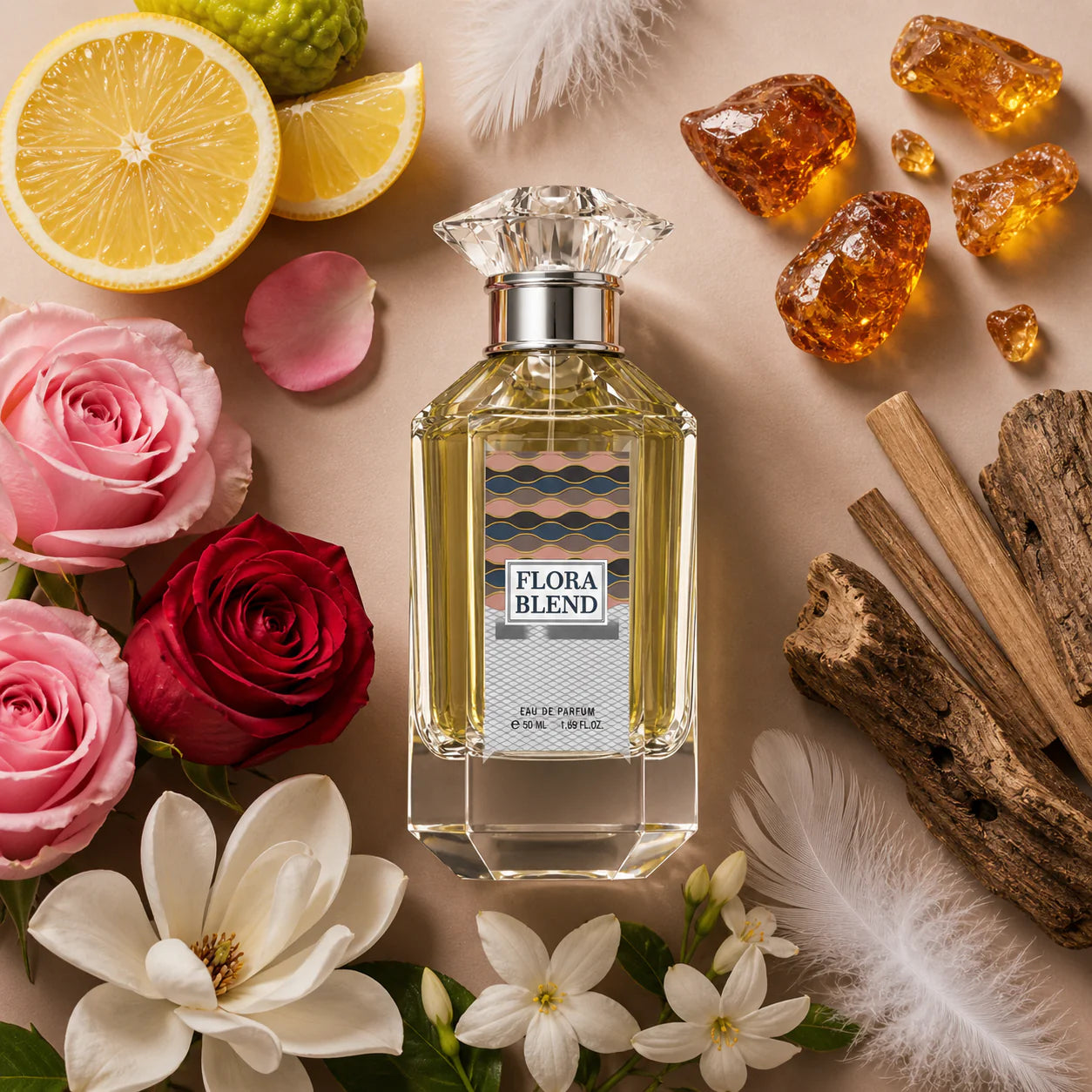 Flora Blend – Citrus & Magnolia - Eau de Parfum - 50ml Spray