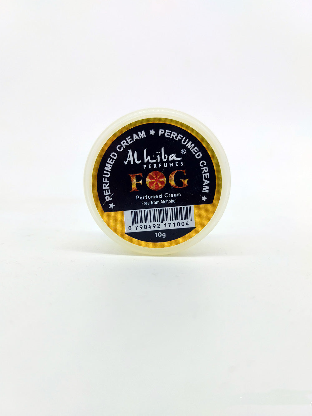 AlHiba Fog Perfumed Cream container with white background
