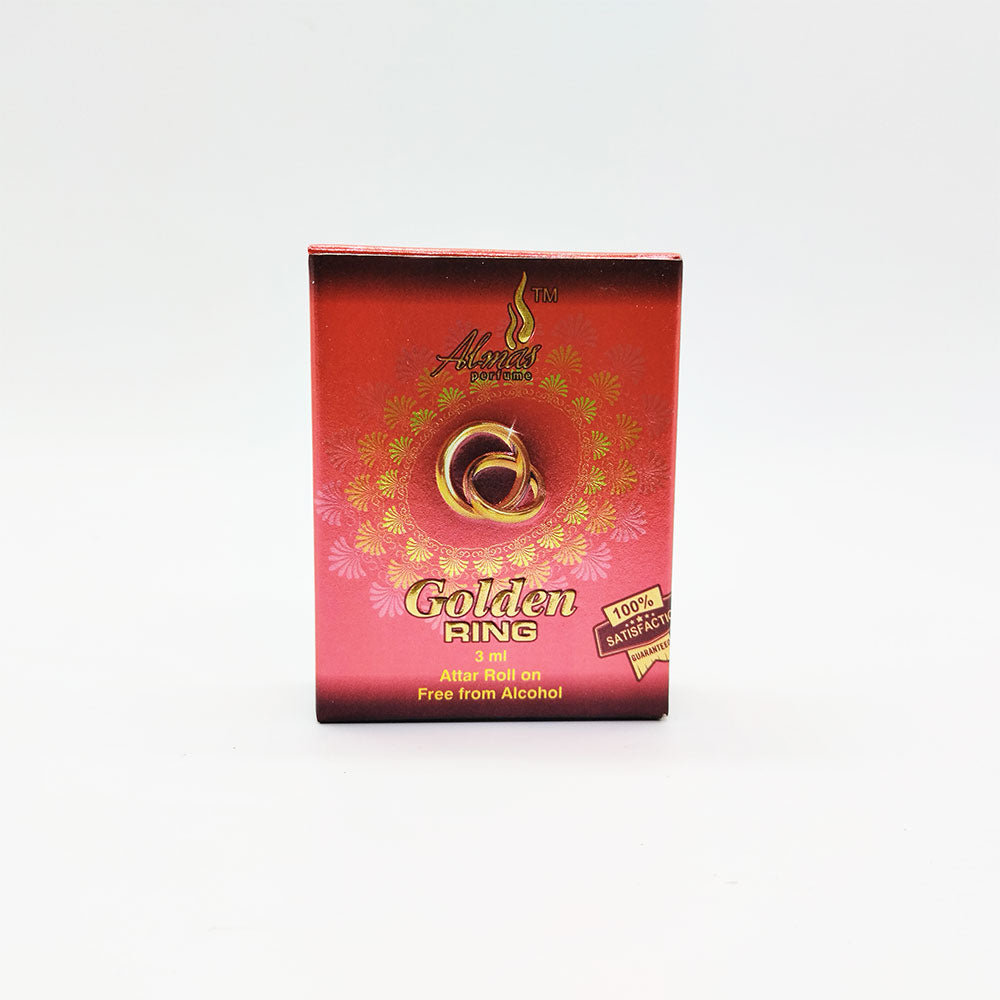 Golden Ring Attar - 3ml Roll On - Taj Series - Concentrated Perfume Oil