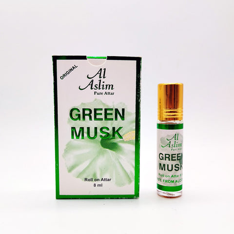 Green Musk Attar - 8ml Roll On - Free From Alcohol