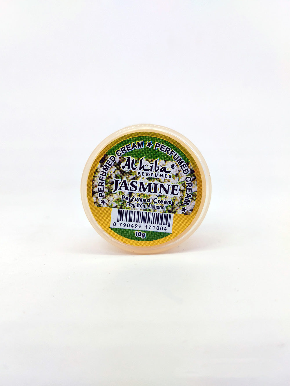 Alhiba Perfumes Jasmine Perfumed Cream container on a white background