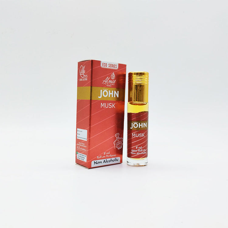 John Musk Attar - 8ml Roll On - ECO Series - Concentrated Perfume Oil