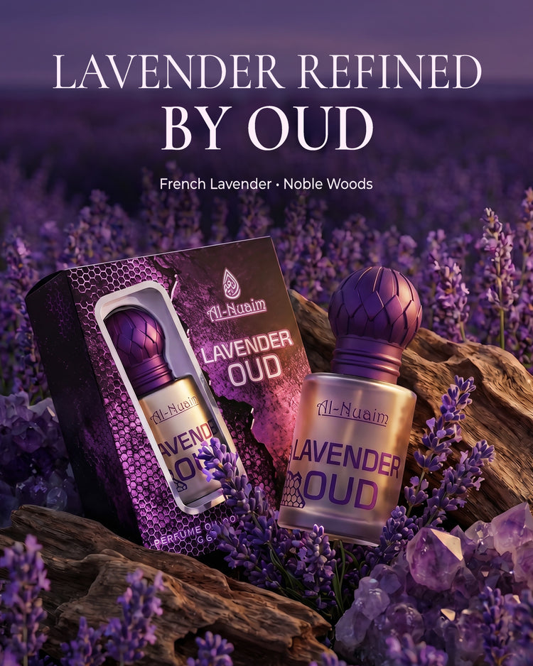 Lavender Oud Attar - 6ml Roll On - Free from Alcohol