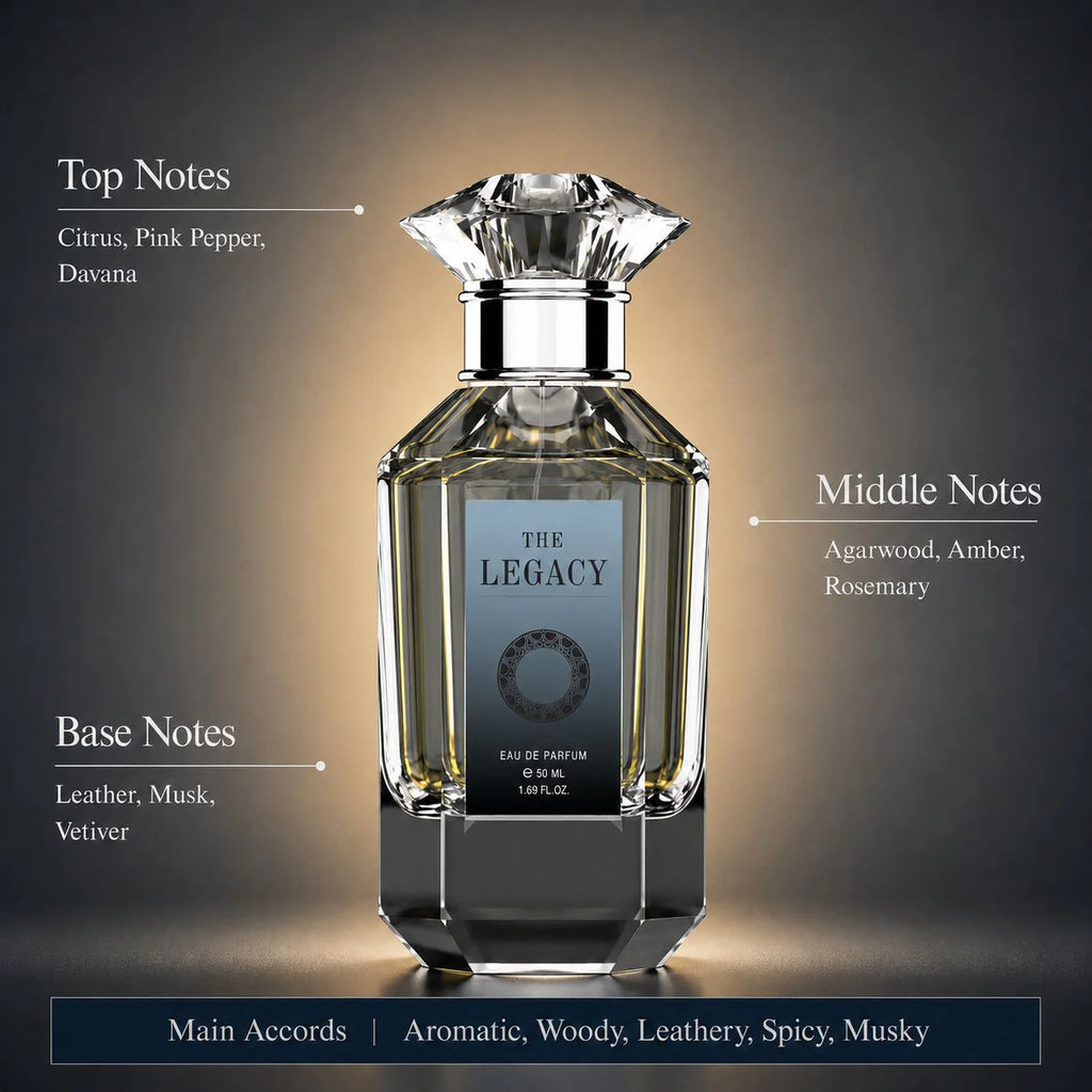 The Legacy - Leather & Agarwood - Eau de Parfum - 50ml Spray