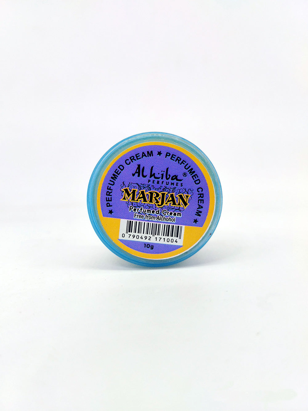 Jar of Alhabib Marjan Perfumed Cream on a white background