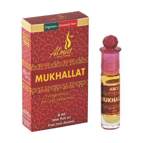 Mukhallat Attar - 6ml Roll On - Silver Series - Concentrated Perfume Oil