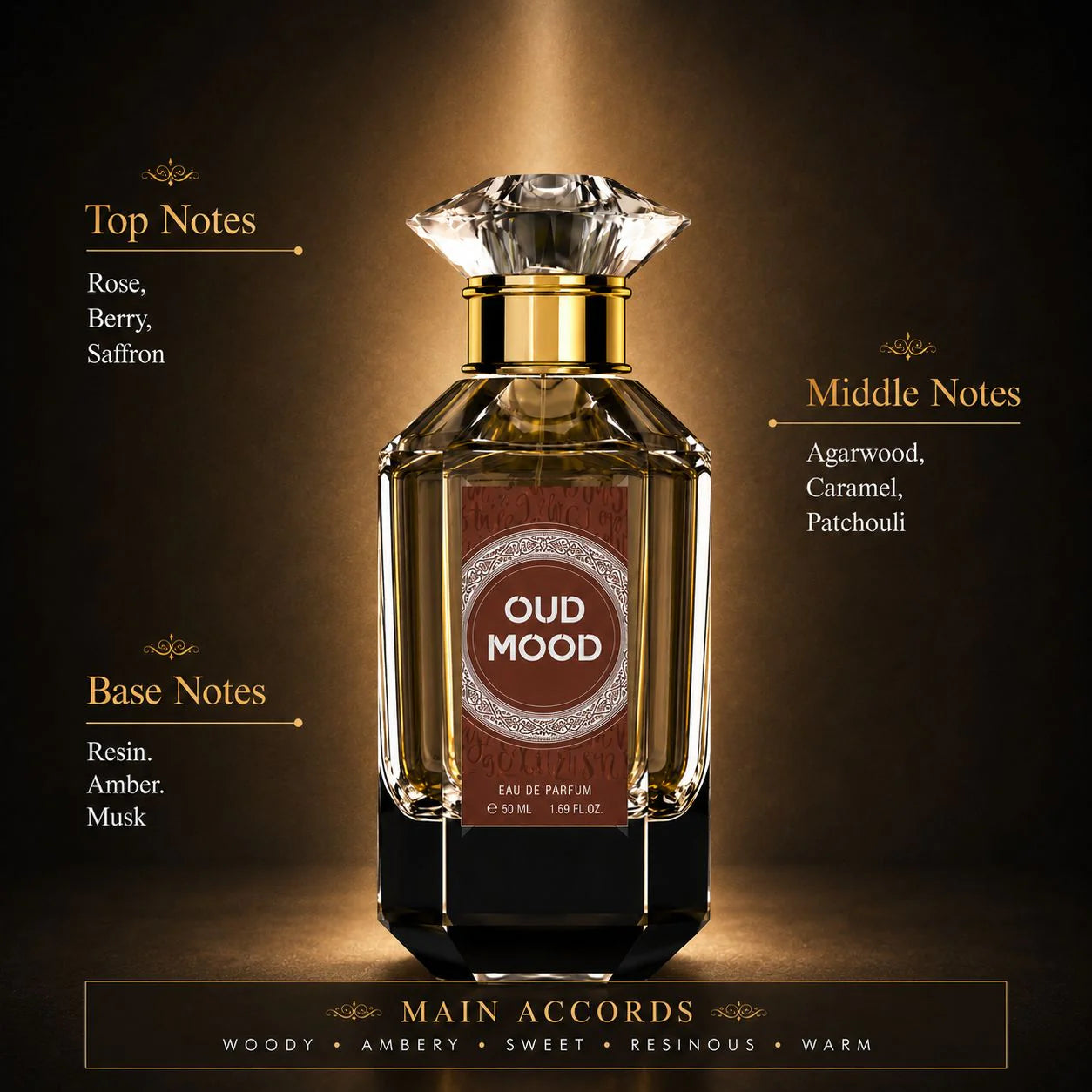 Oud Mood - Vanilla & Saffron - Eau de Parfum - 50ml Spray