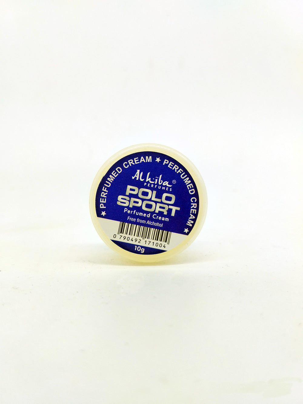 AlHiba Polo Sport perfumed cream container on a white background