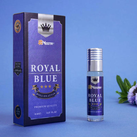 Rayhan.in Meena Royal Blue Attar 8ml Roll On Concentrated