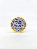 Small container of Alhiba Perfumes Royal Prophecy perfume cream on a white background