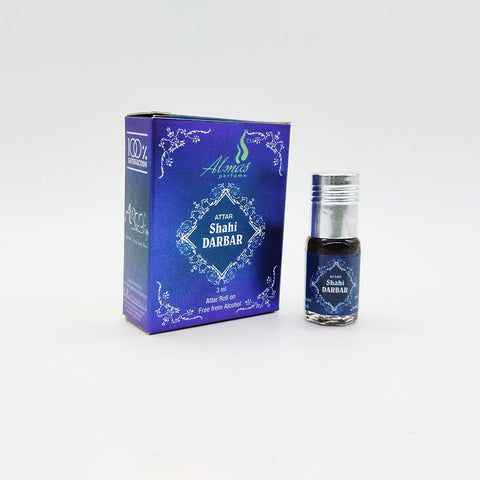 Shahi Darbar Attar - 3ml Roll On - Silver Series - Concentrated Perfume Oil