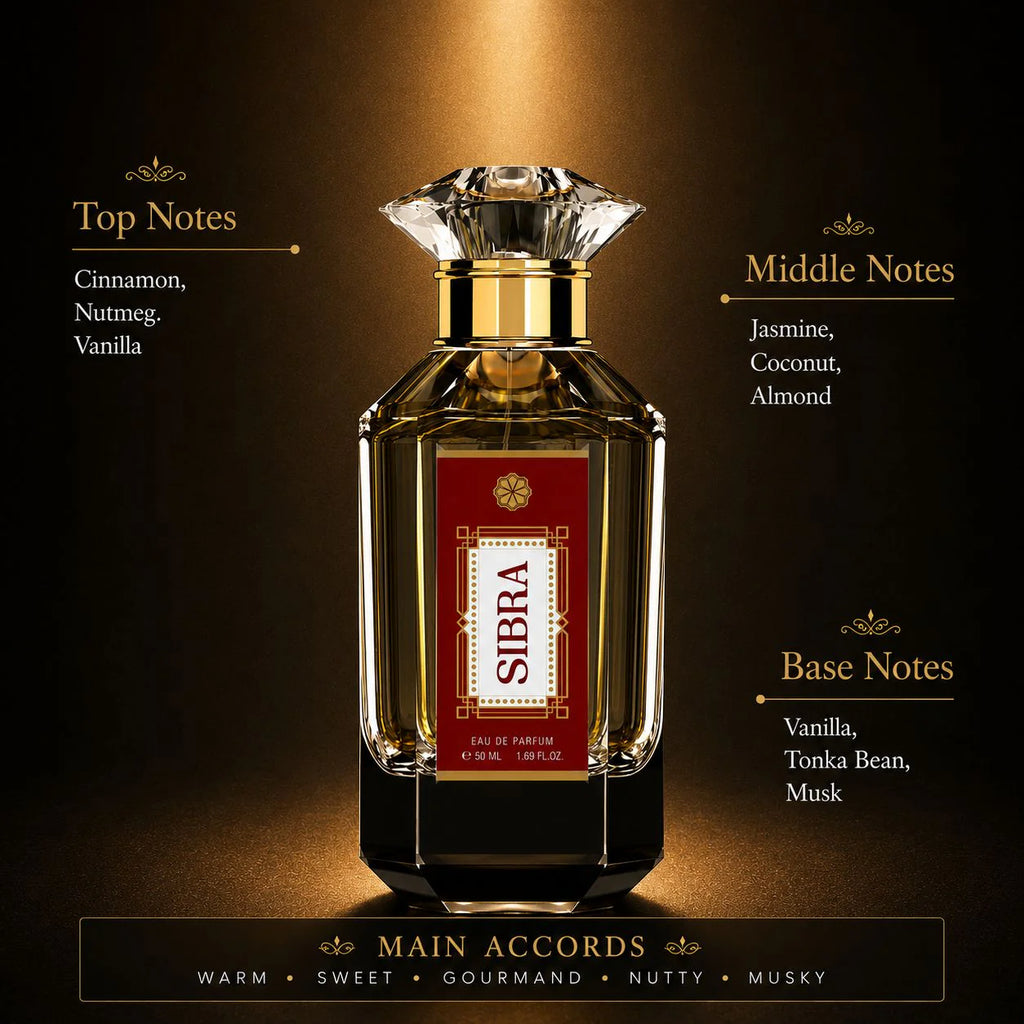 Sibra - Vanilla & Tonka Bean - Eau de Parfum - 50ml Spray