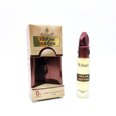 Tuscan Leather Attar - 6ml Roll On - Free from Alcohol - E Series