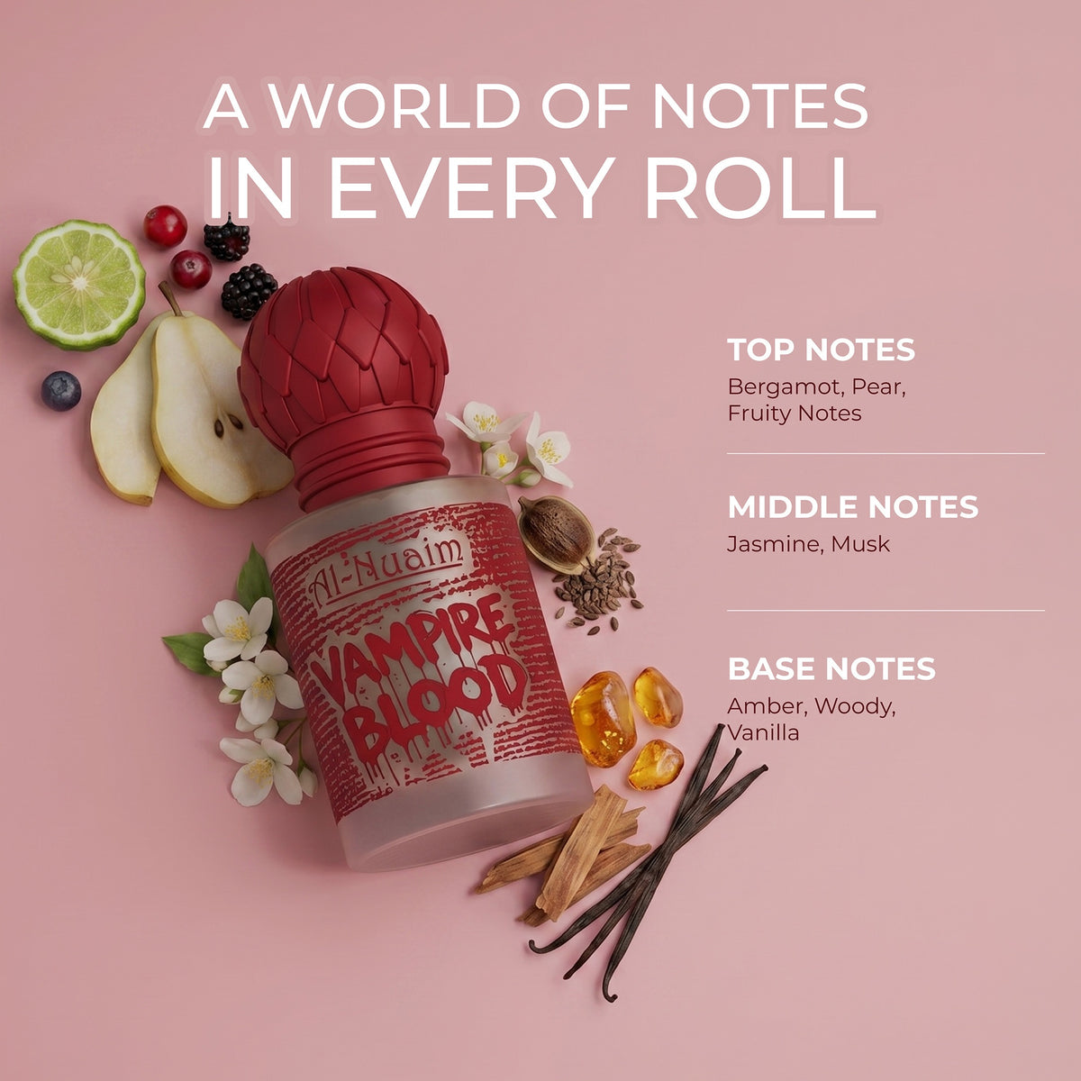 Vampire Blood Attar - 6ml Roll On - Free from Alcohol