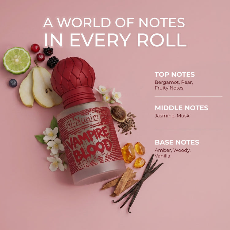 Vampire Blood Attar - 6ml Roll On - Free from Alcohol