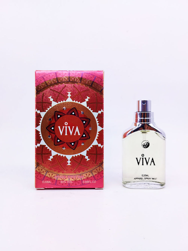 VIVA perfume bottle and packaging on a white background