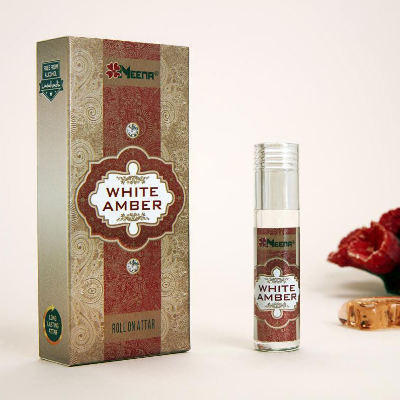 White Amber Attar - 8ml Roll On - Concentrated Perfume Oil
