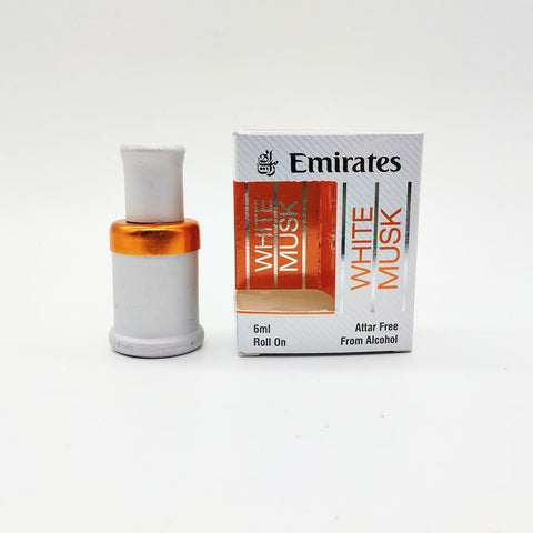 White Musk Attar - 6ml Roll On - Free from Alcohol - Emirates