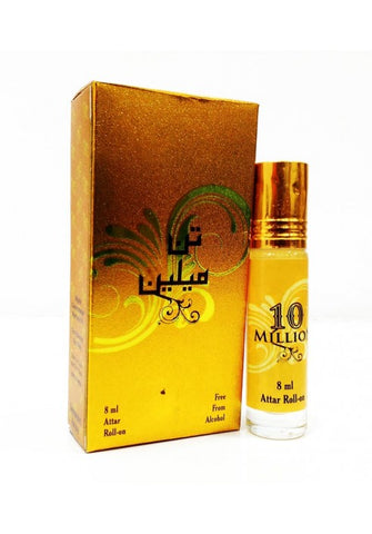 10 Million Attar - 8ml Roll On - Free from Alcohol