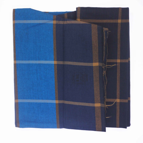 Nayak Maharaj Dark Blue and Black Lungi - Jug Design