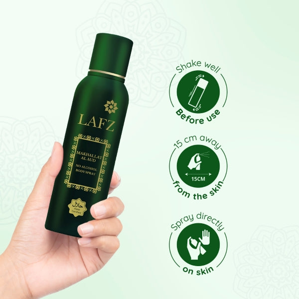 Makhallat Al Aud Body Spray (Men) - 150ml - No Alcohol Deodorant
