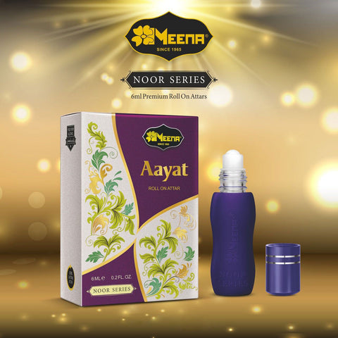 Aayat Attar 6ml Roll on - meena - noor series