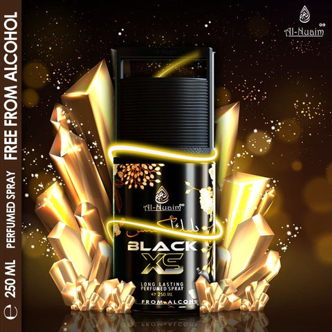 Black XS Deodorant - 250ml - No Alcohol Spray